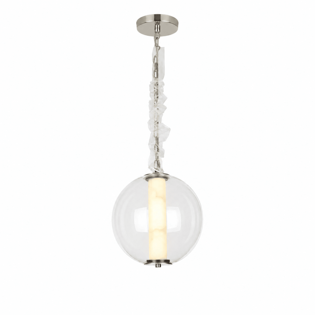 Clara Glass Tube Globe LED Pendant