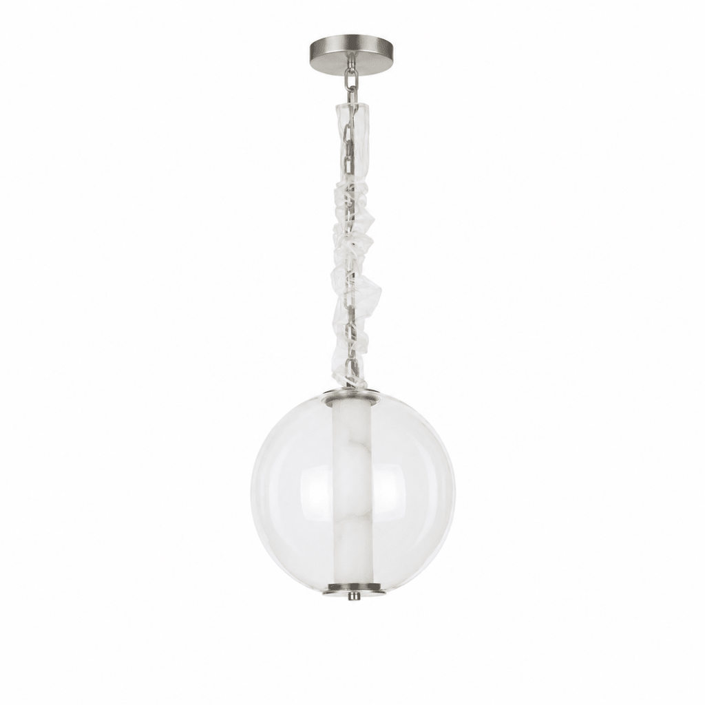 Clara Glass Tube Globe LED Pendant