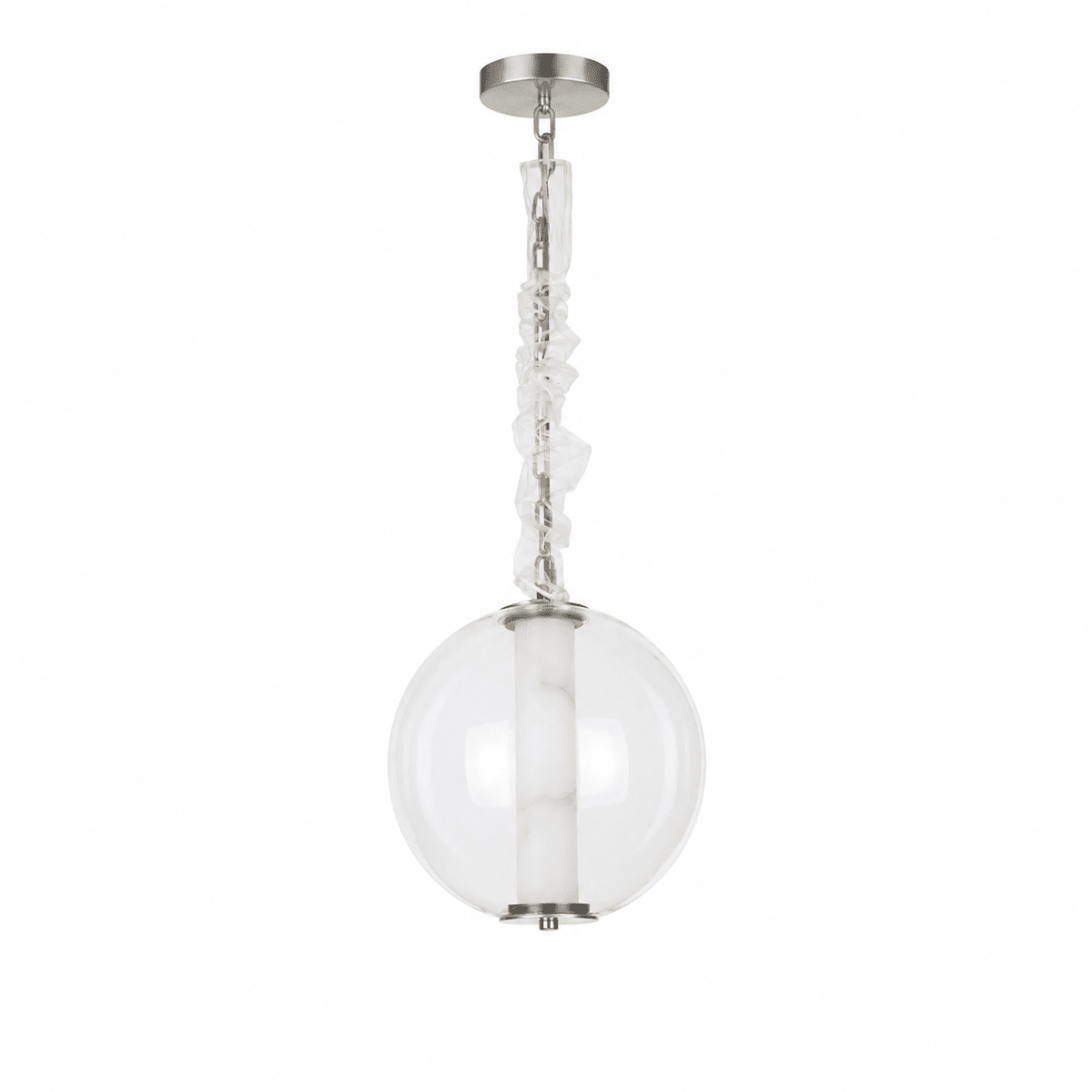 Clara Glass Tube Globe LED Pendant