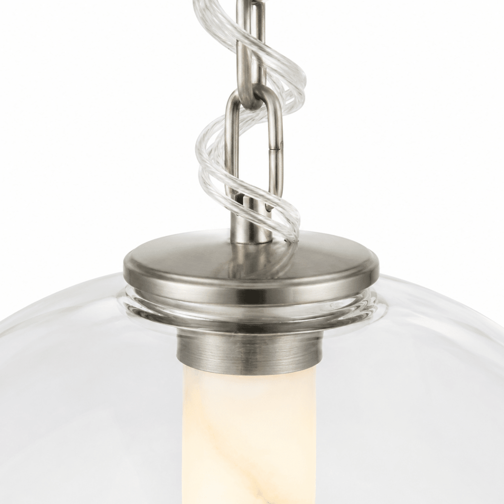 Clara Glass Tube Globe LED Pendant
