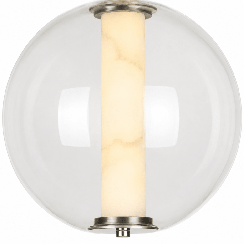 Clara Glass Tube Globe LED Pendant