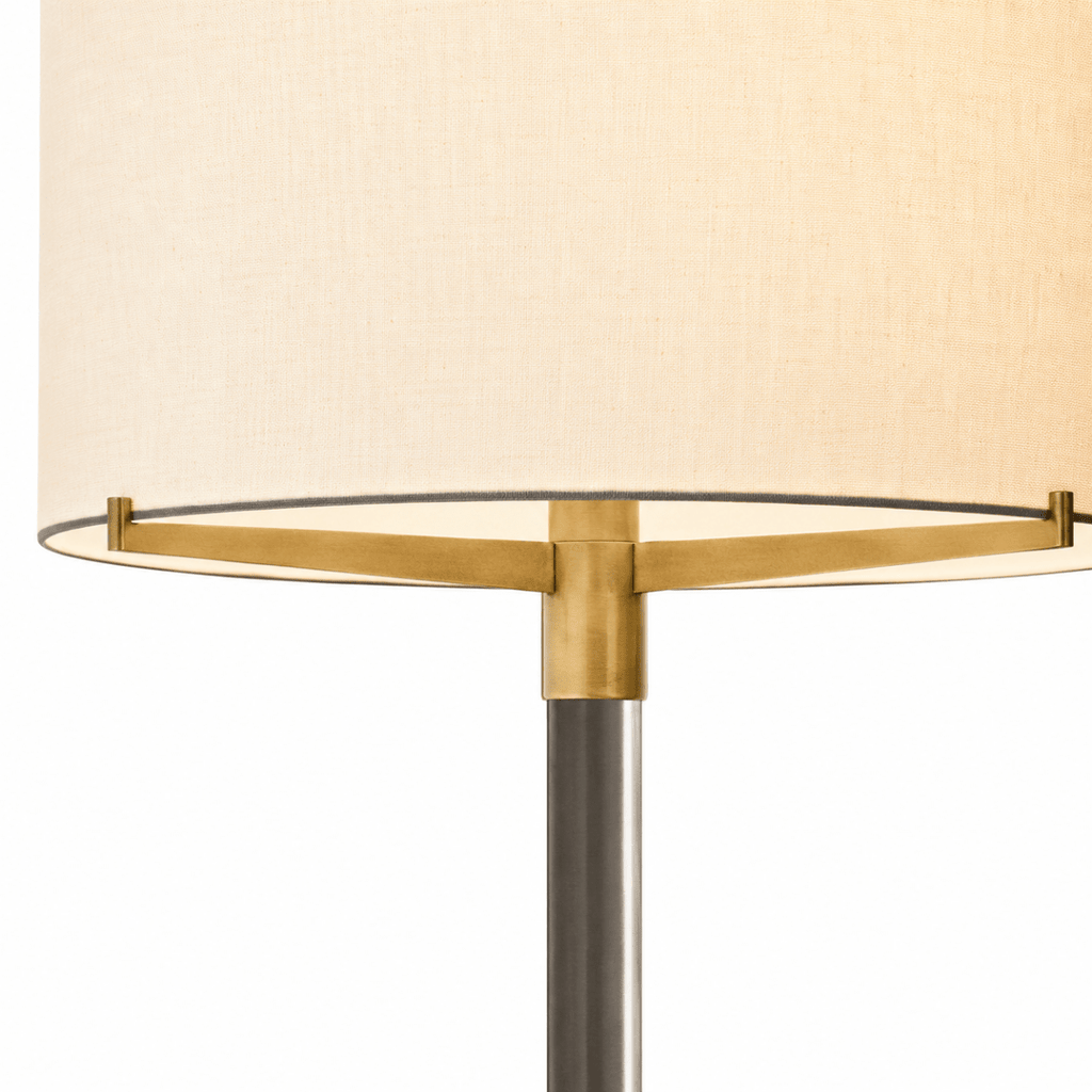 Clario Aged Brass Crystal Floor Lamp