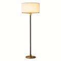 Clario Aged Brass Crystal Floor Lamp