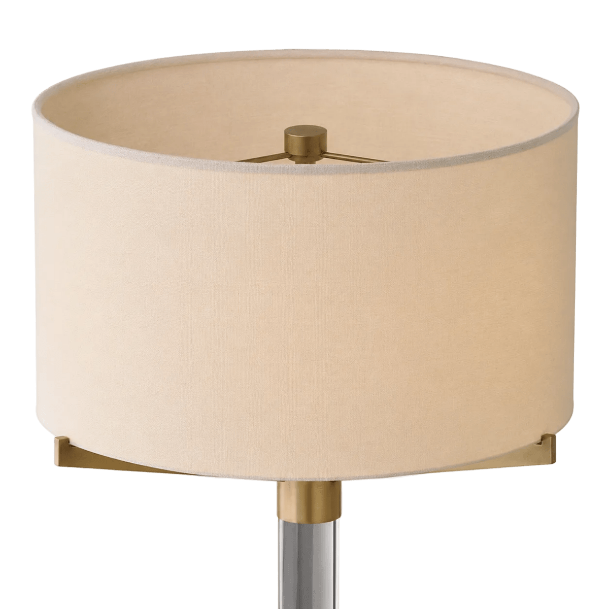 Clario Aged Brass Crystal Table Lamp