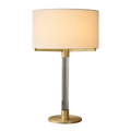 Clario Aged Brass Crystal Table Lamp