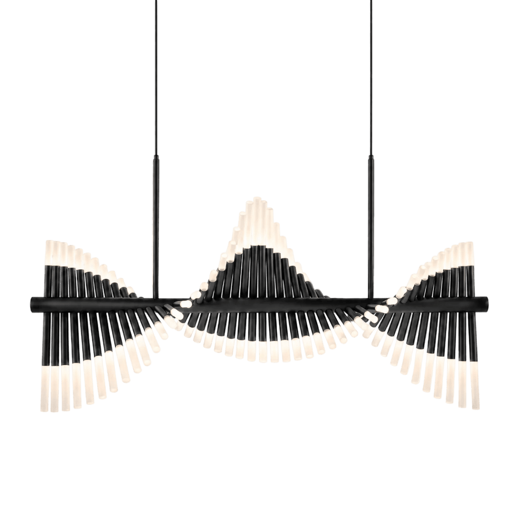 Cresendo Helix Black Island LED Chandelier