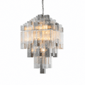 Cubist 42 Inch Glass Chandelier