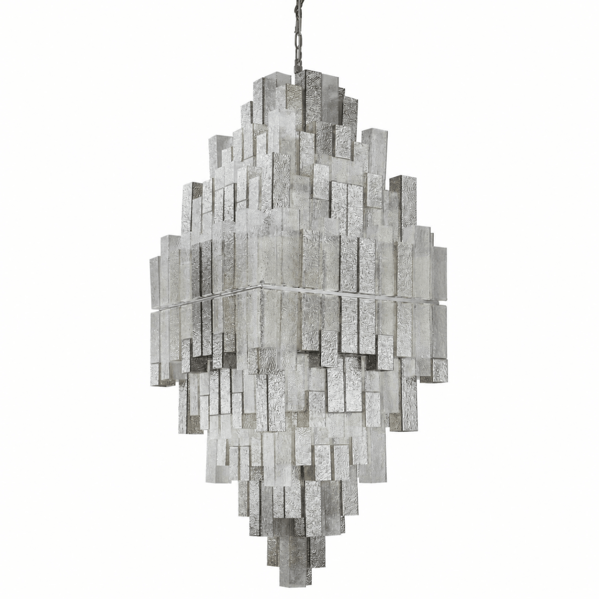 Cubist 96 Inch Glass Chandelier