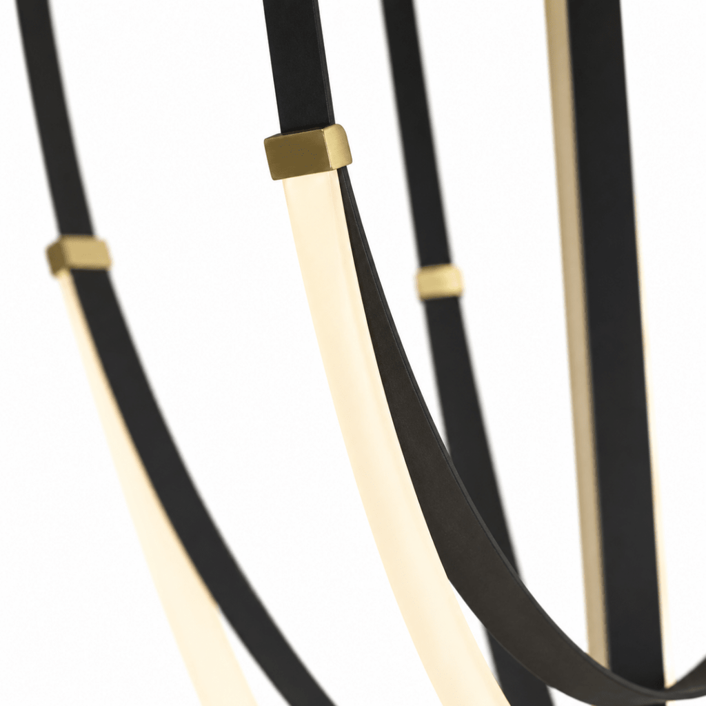 Elantra Black LED Chandelier