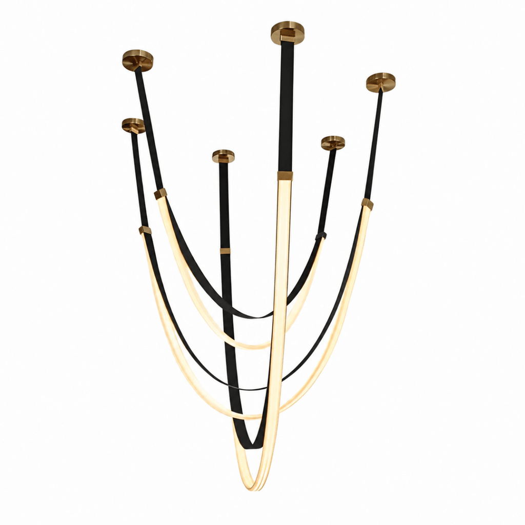 Elantra Black LED Chandelier