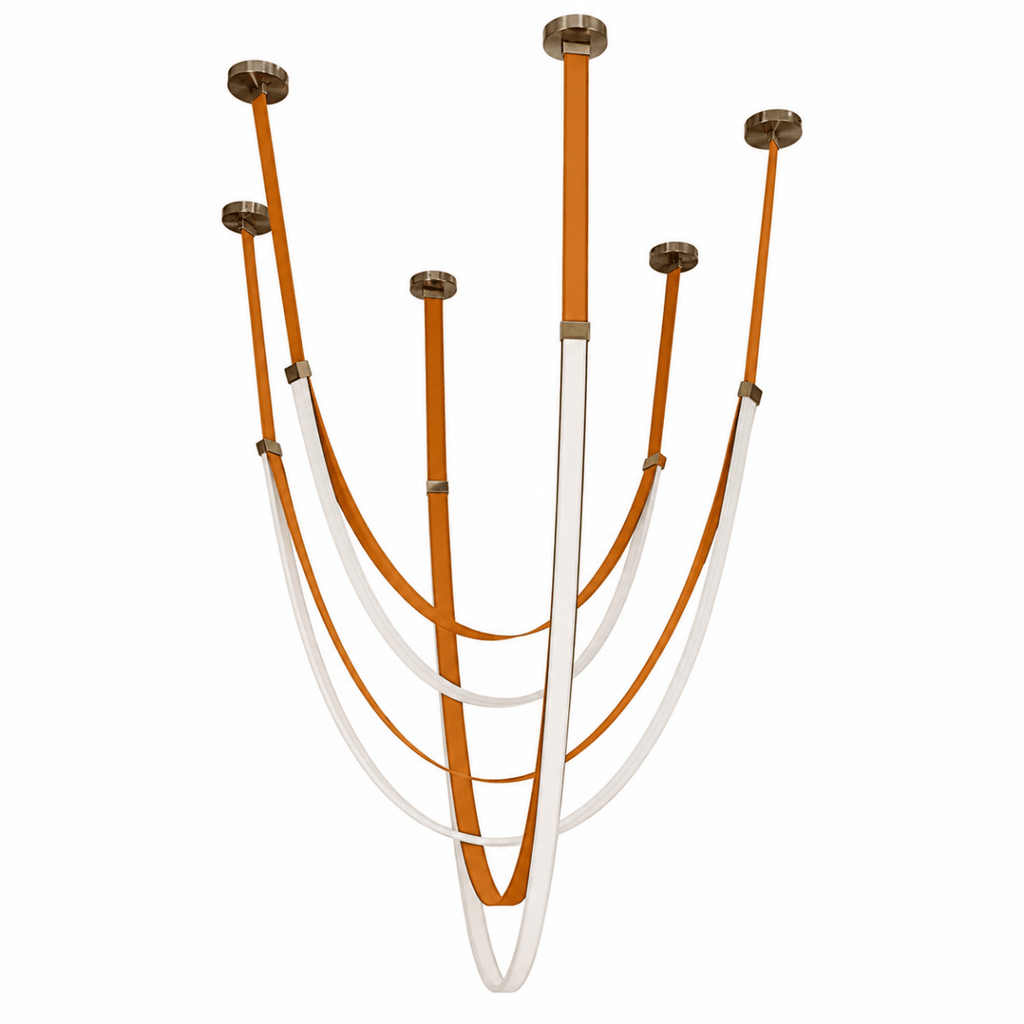 Elantra Saddle Brown LED Chandelier