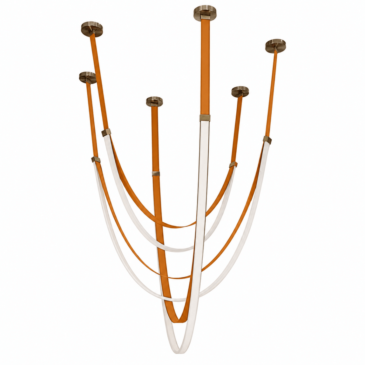 Elantra Saddle Brown LED Chandelier
