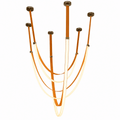 Elantra Saddle Brown LED Chandelier