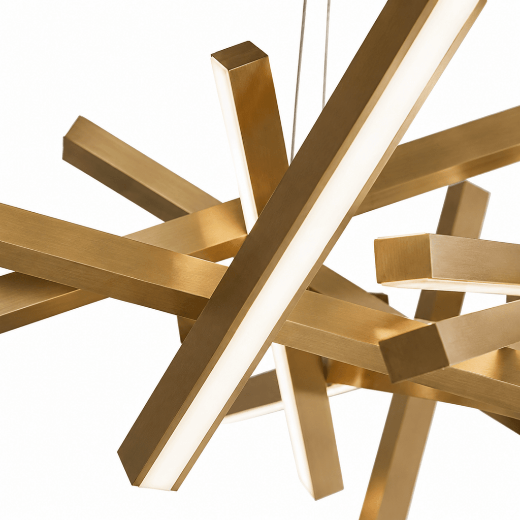Erratic Forms Sputnik Linear LED Chandelier