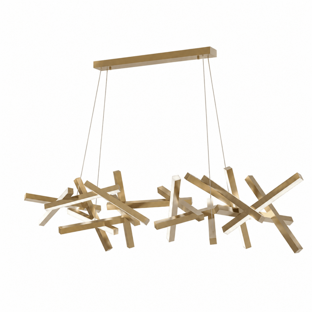 Erratic Forms Sputnik Linear LED Chandelier