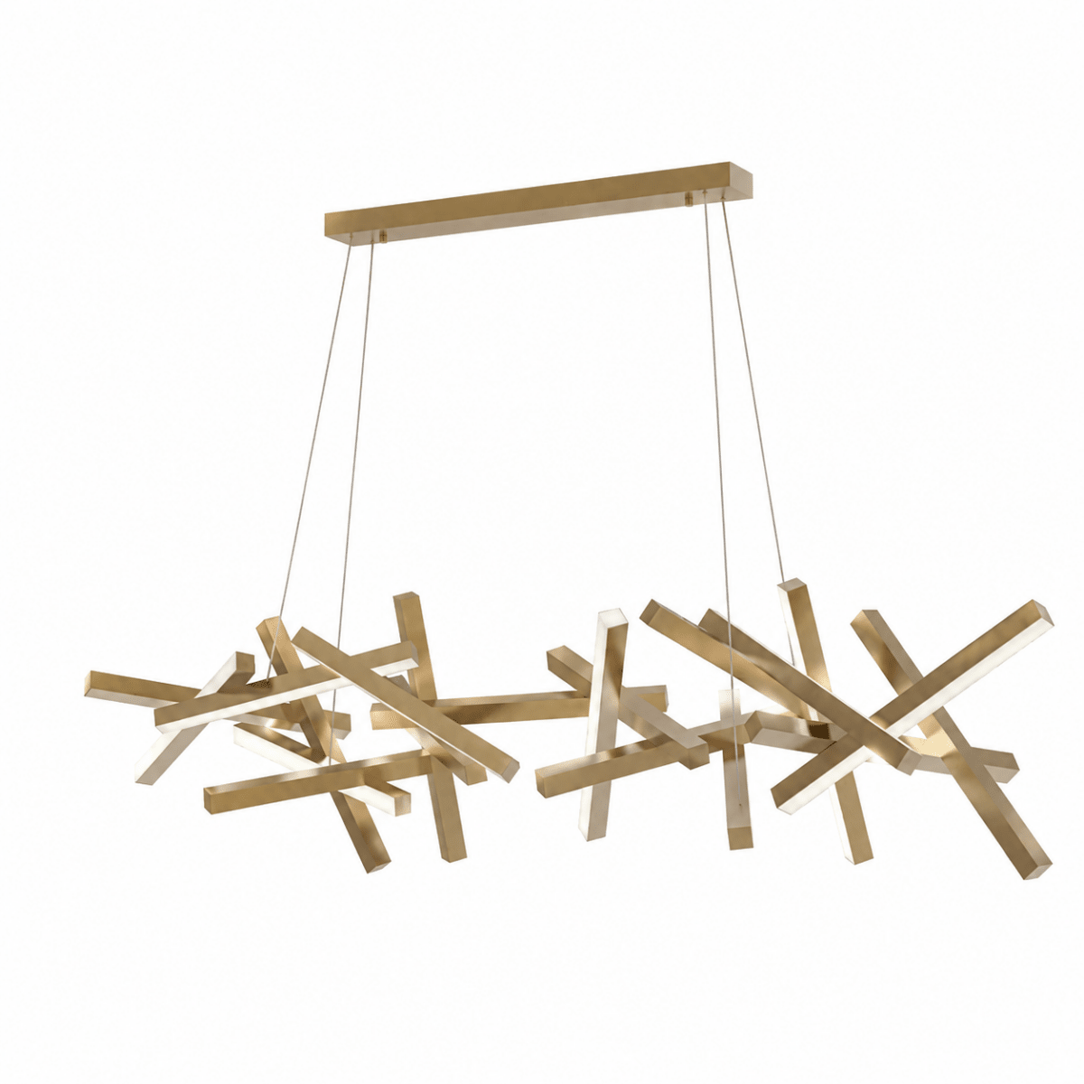 Erratic Forms Sputnik Linear LED Chandelier