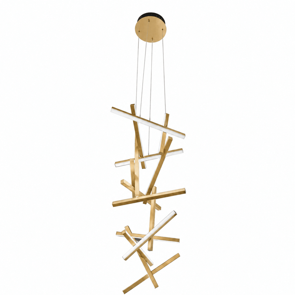 Erratic Forms Sputnik Vertical LED Chandelier
