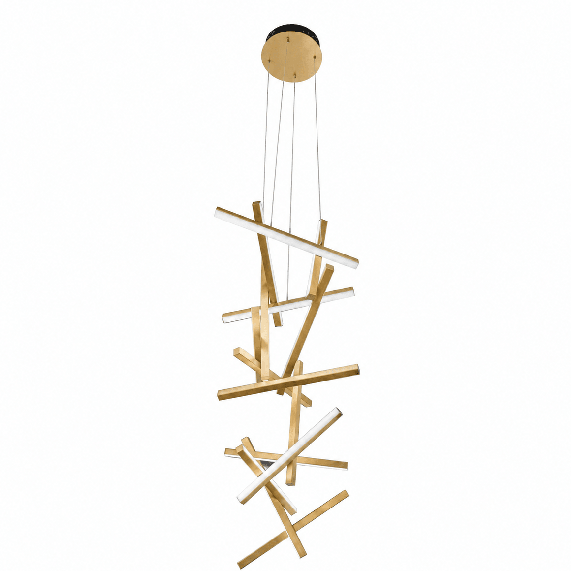 Erratic Forms Sputnik Vertical LED Chandelier