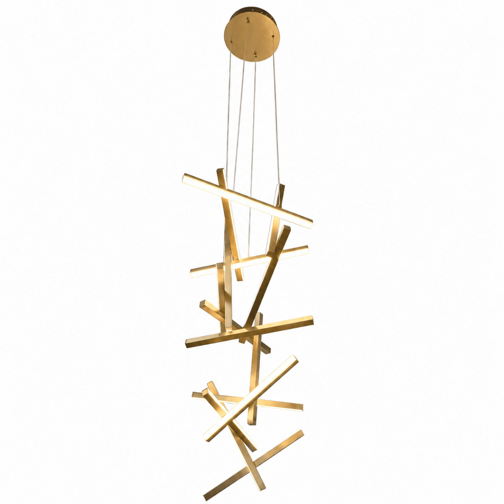 Erratic Forms Sputnik Vertical LED Chandelier