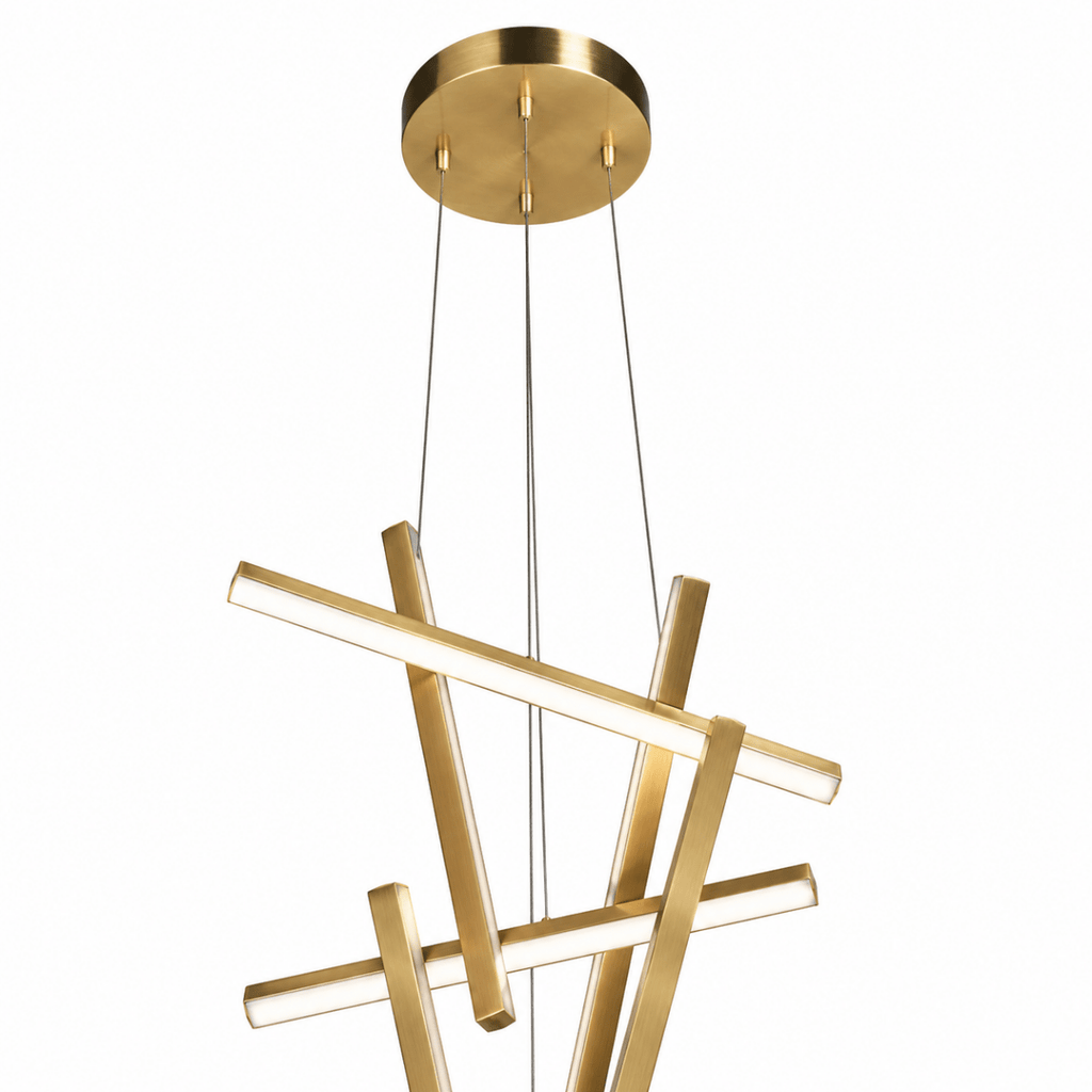 Erratic Forms Sputnik Vertical LED Chandelier
