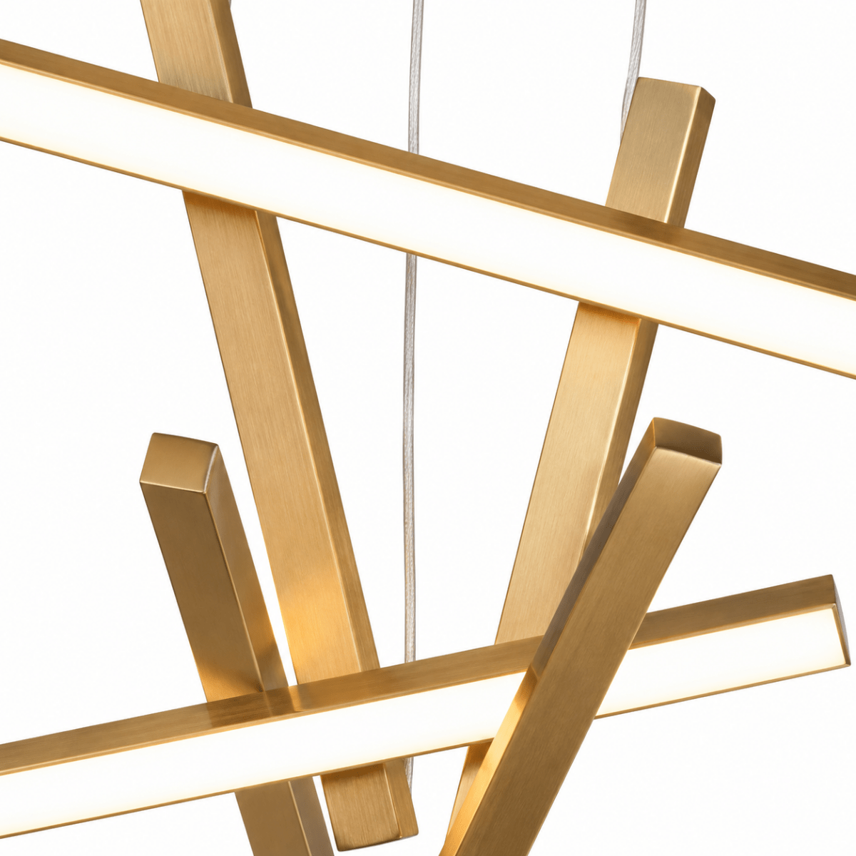 Erratic Forms Sputnik Vertical LED Chandelier