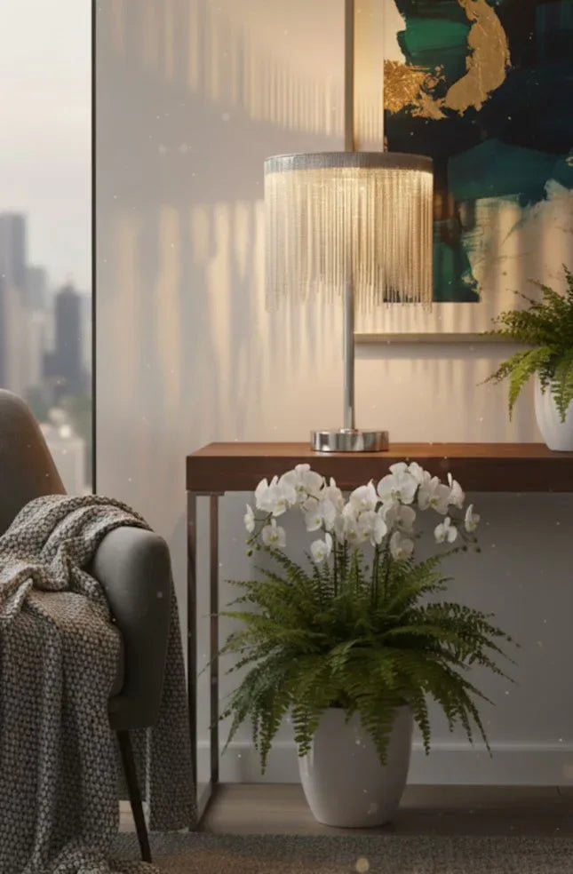 Fringe Noir Tassel LED Table Lamp