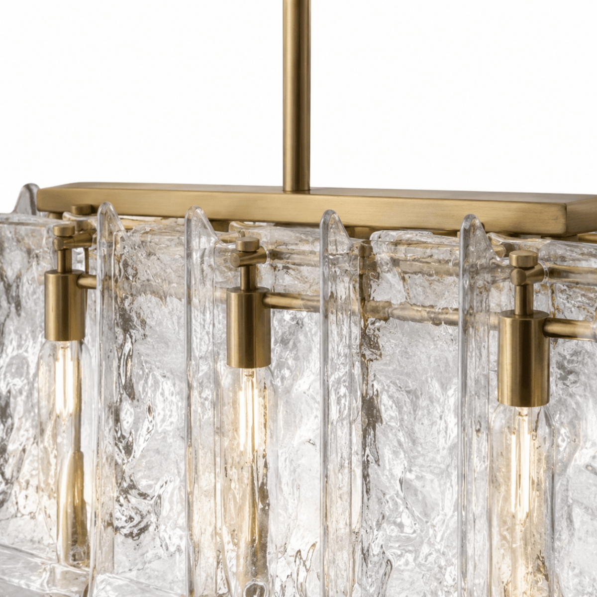 Glacier Ice 36" Lattice Square Chandelier