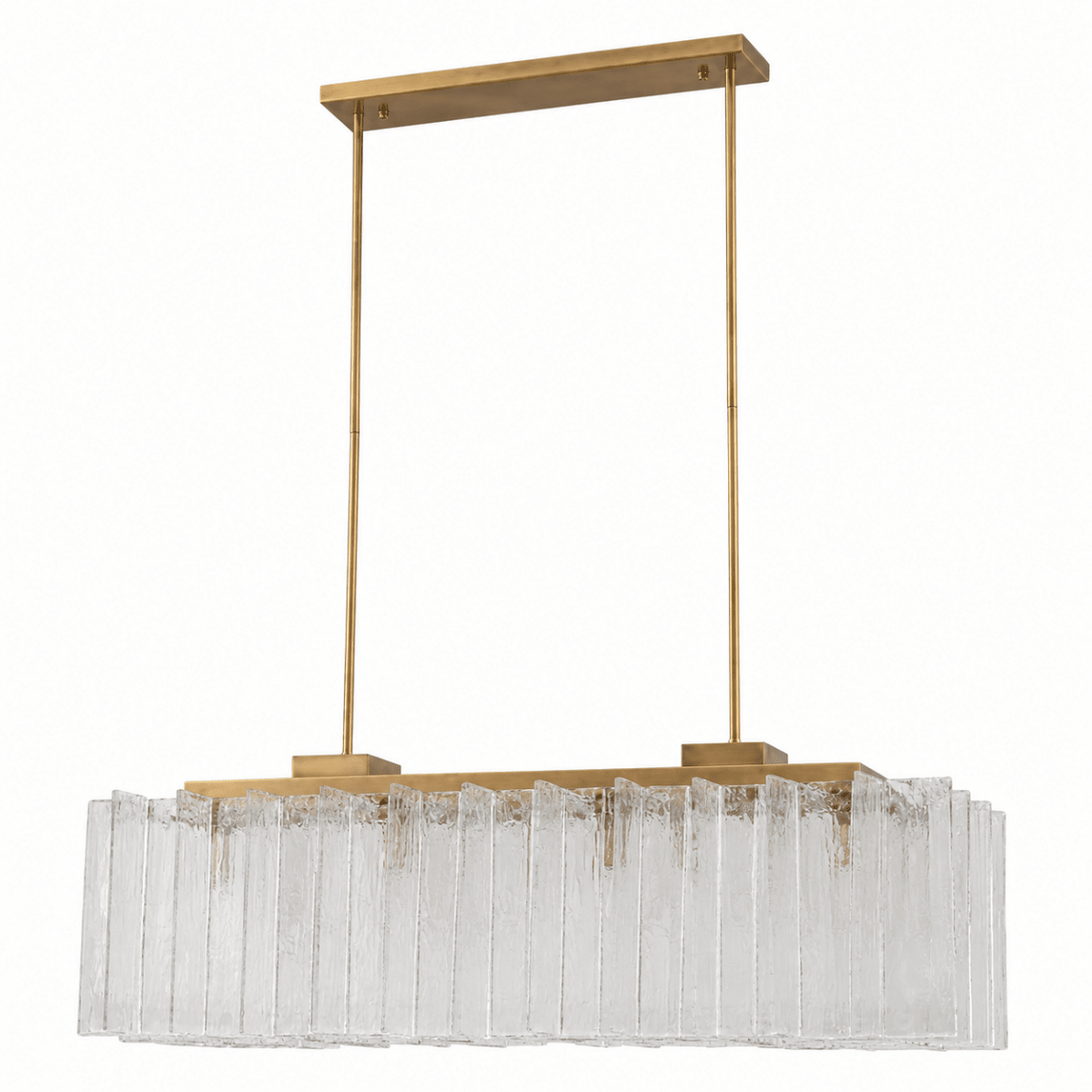 Glacier Ice 48" Lattice Linear Chandelier