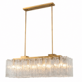 Glacier Ice 48" Lattice Linear Chandelier