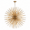 Golden Spire 47" Starburst Round Chandelier