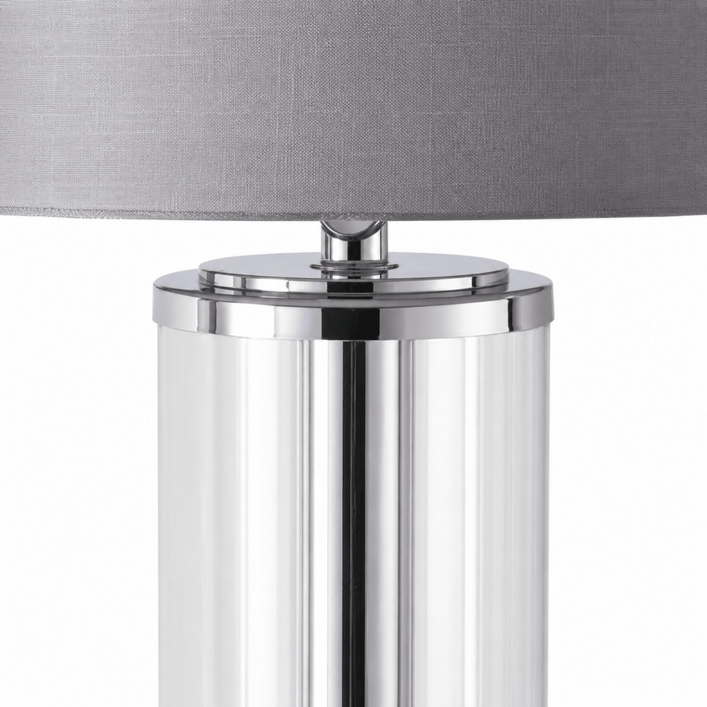 Halloway 30 Inch Chrome Table Lamp