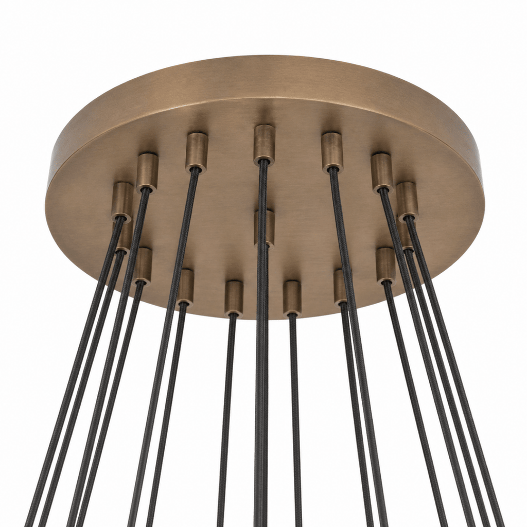 Helix Halo Tiered Hexagon LED Chandelier