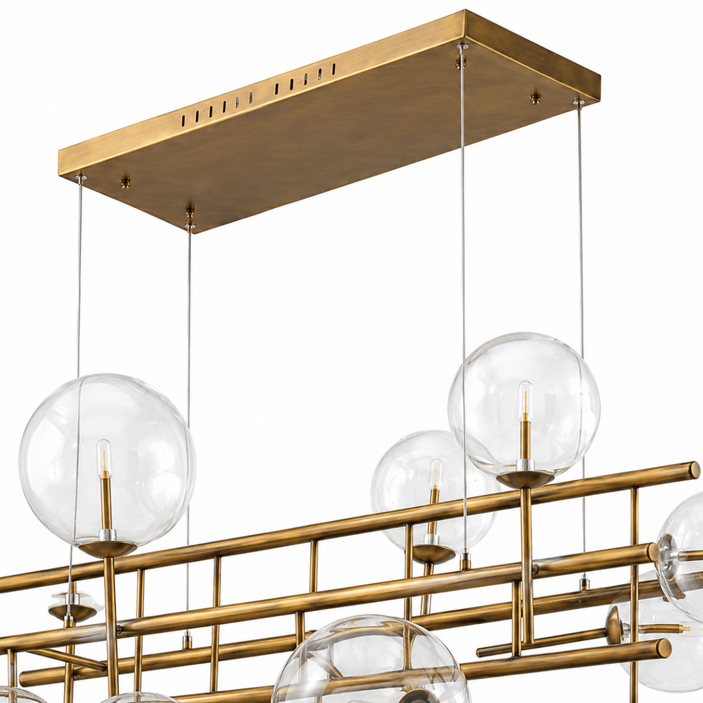 Lucent 71 Inch Linear Globe Chandelier