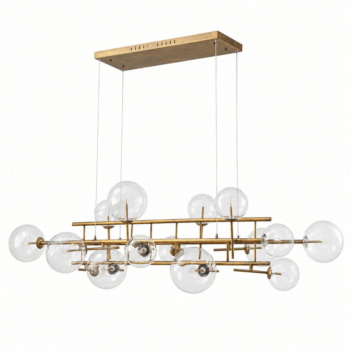 Lucent 71 Inch Linear Globe Chandelier
