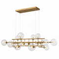 Lucent 71 Inch Linear Globe Chandelier