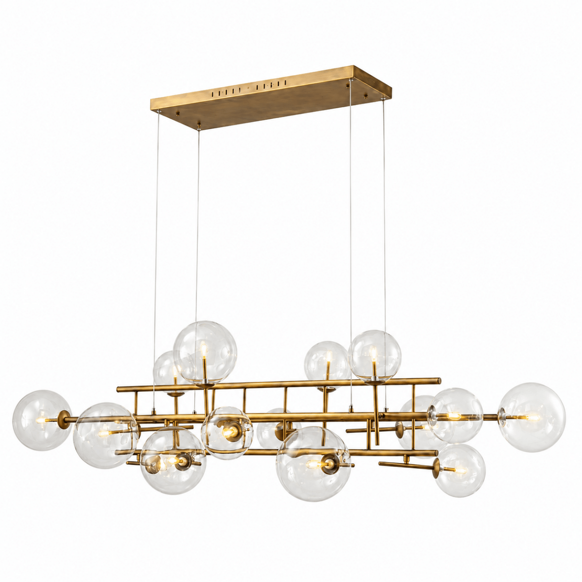 Lucent 71 Inch Linear Globe Chandelier