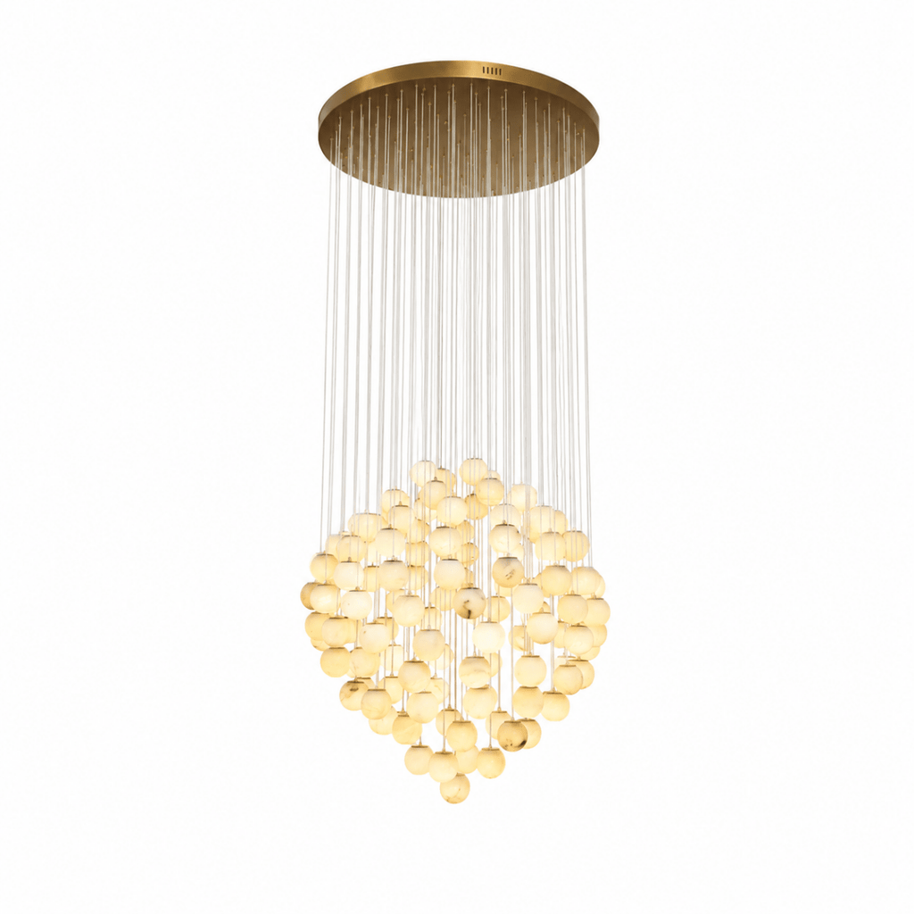 Lunaris Cluster 125 - Globe Staircase Grand Chandelier
