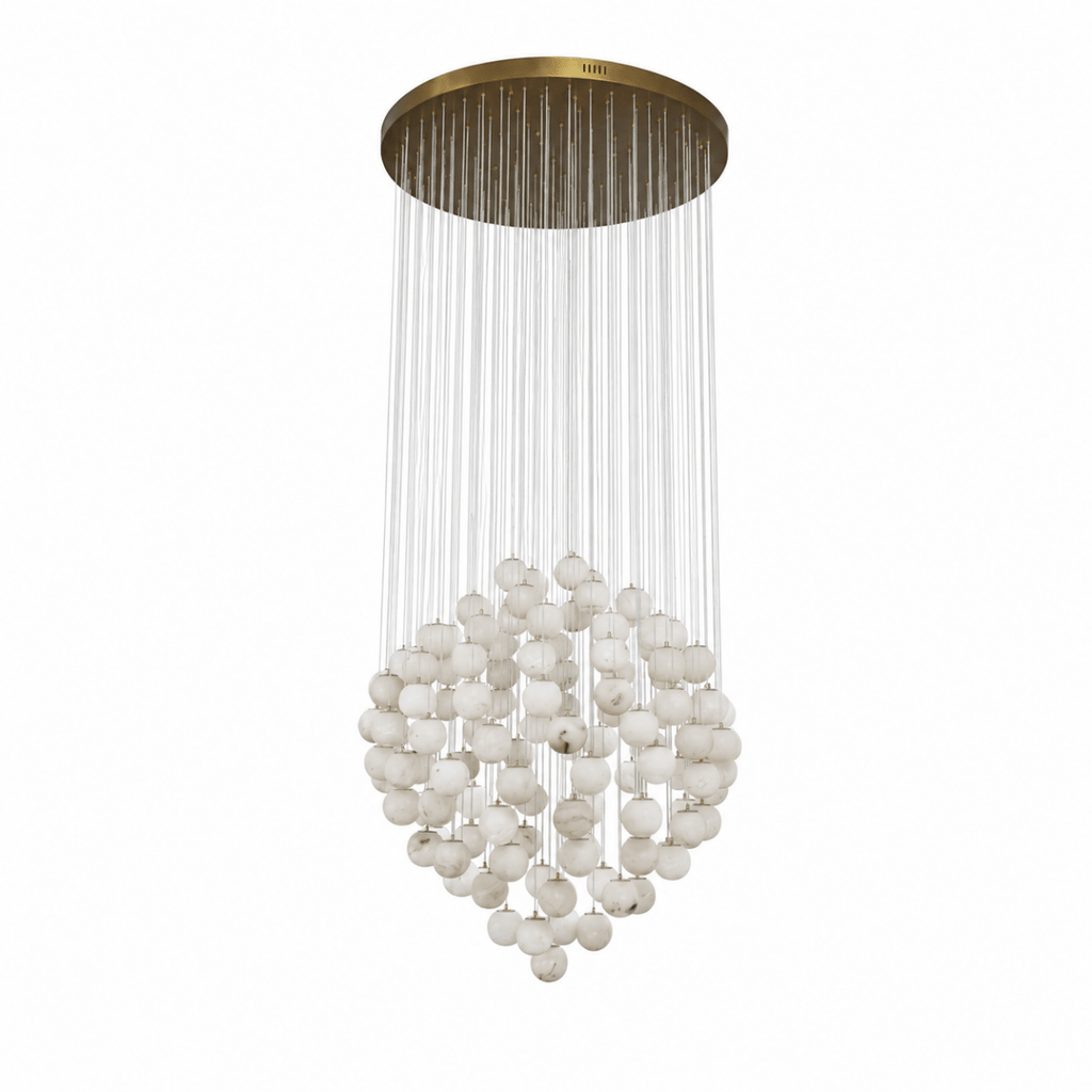 Lunaris Cluster 125 - Globe Staircase Grand Chandelier