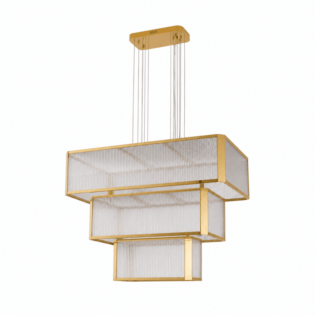 Lustra 3-Tier Linear LED Chandelier