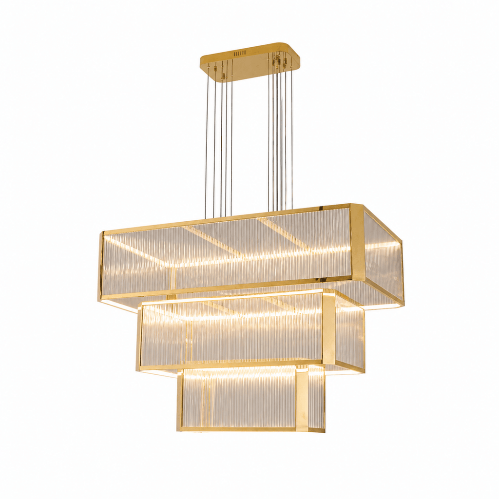 Lustra 3-Tier Linear LED Chandelier
