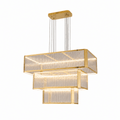 Lustra 3-Tier Linear LED Chandelier