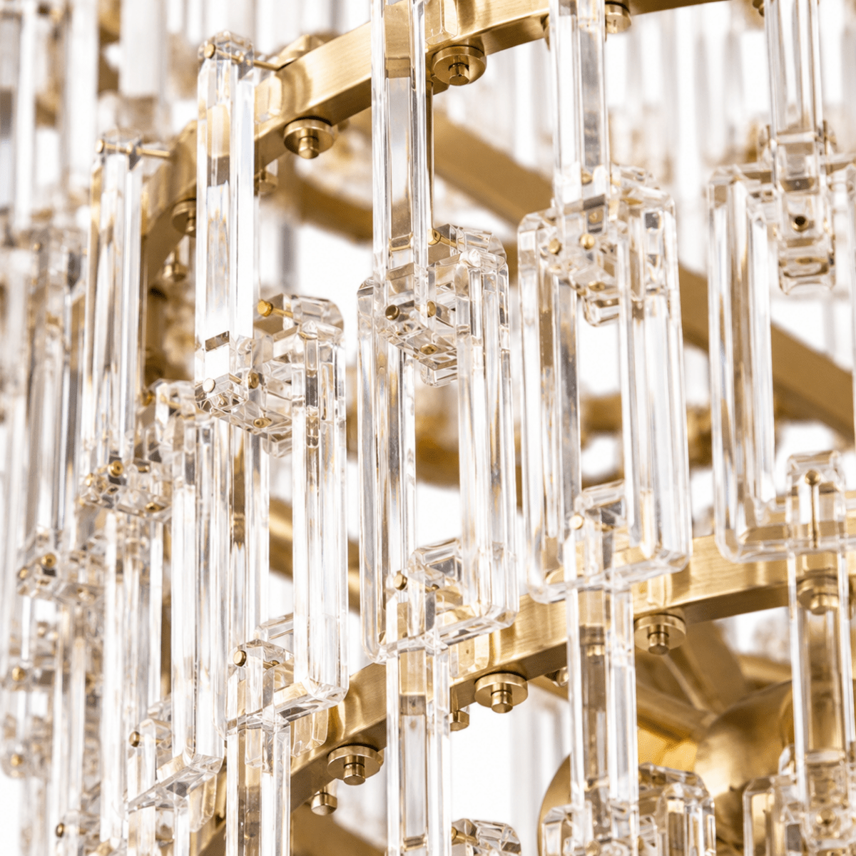Lustra Link 36" Tiered Round Chandelier
