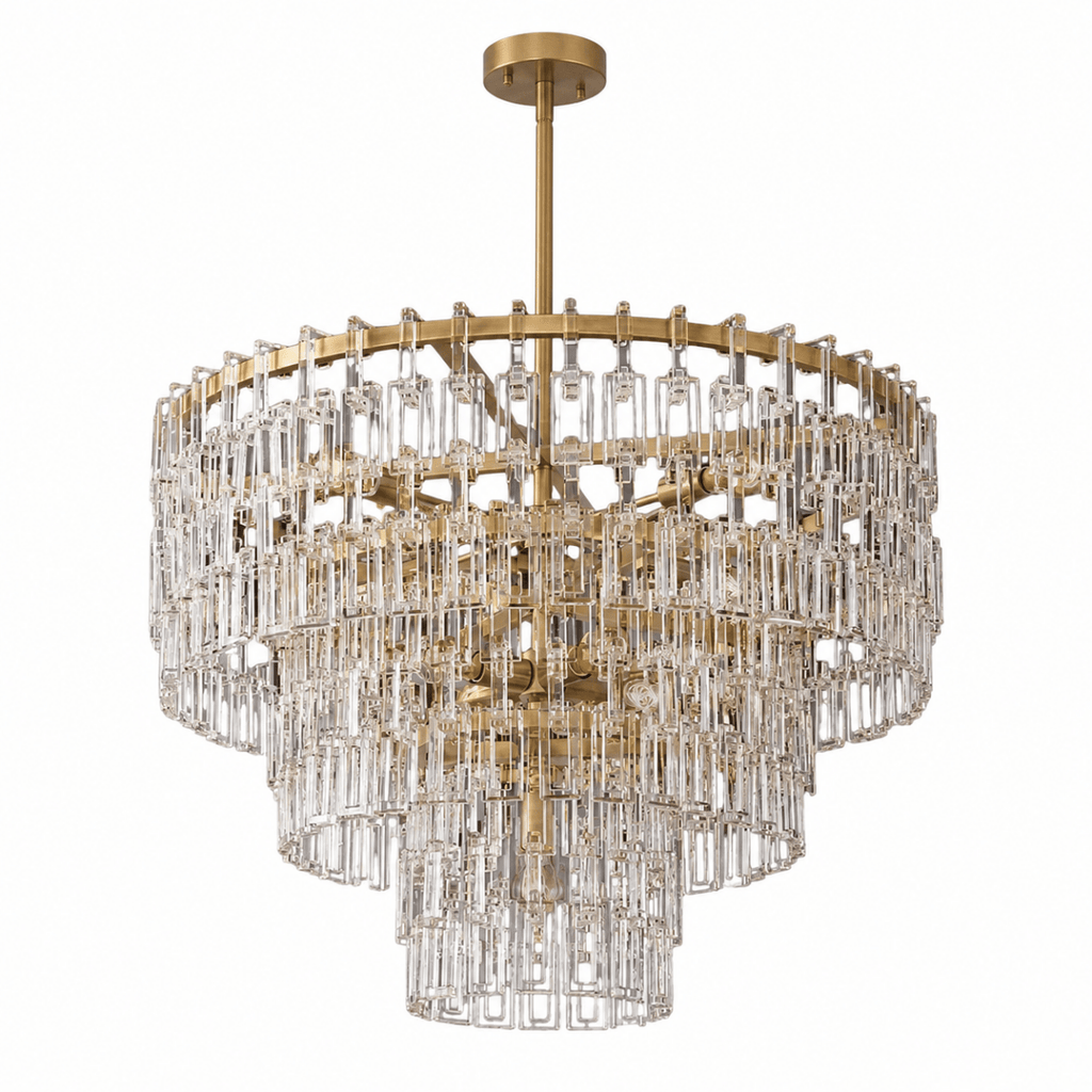 Lustra Link 36" Tiered Round Chandelier