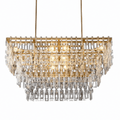 Lustra Link 48" Tiered Rectangular Chandelier