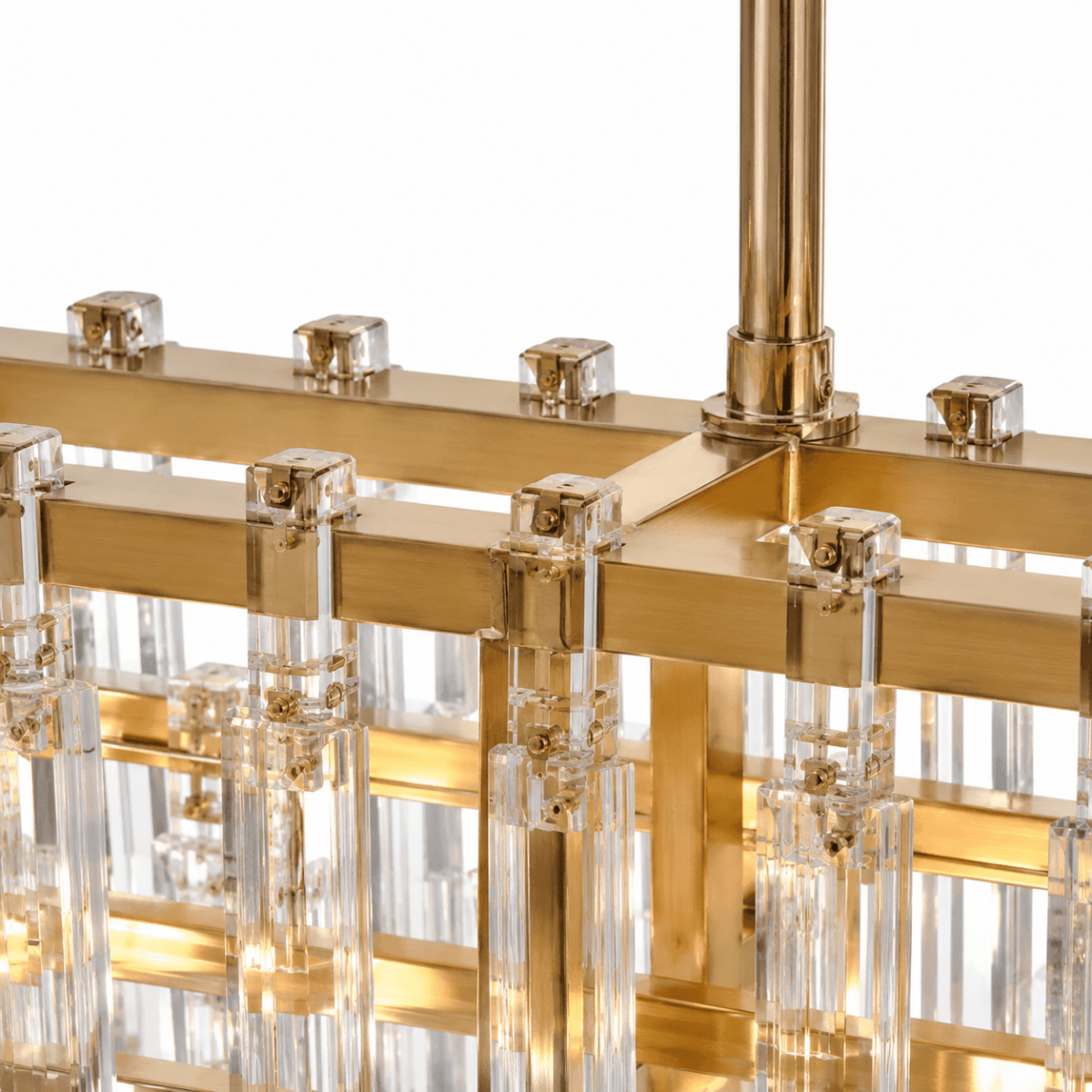 Lustra Link 48" Tiered Rectangular Chandelier