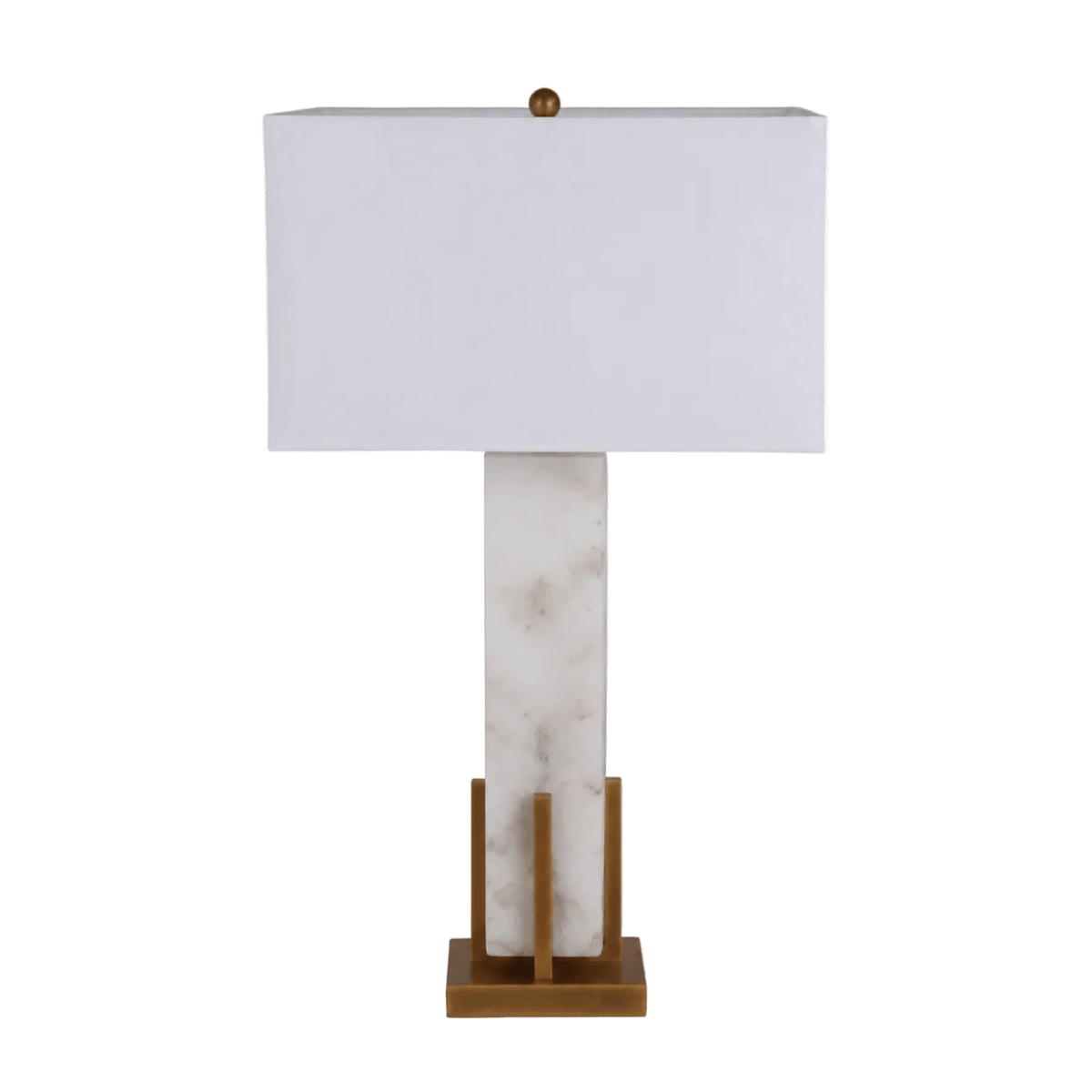 Luxe Linea Marble Table Lamp