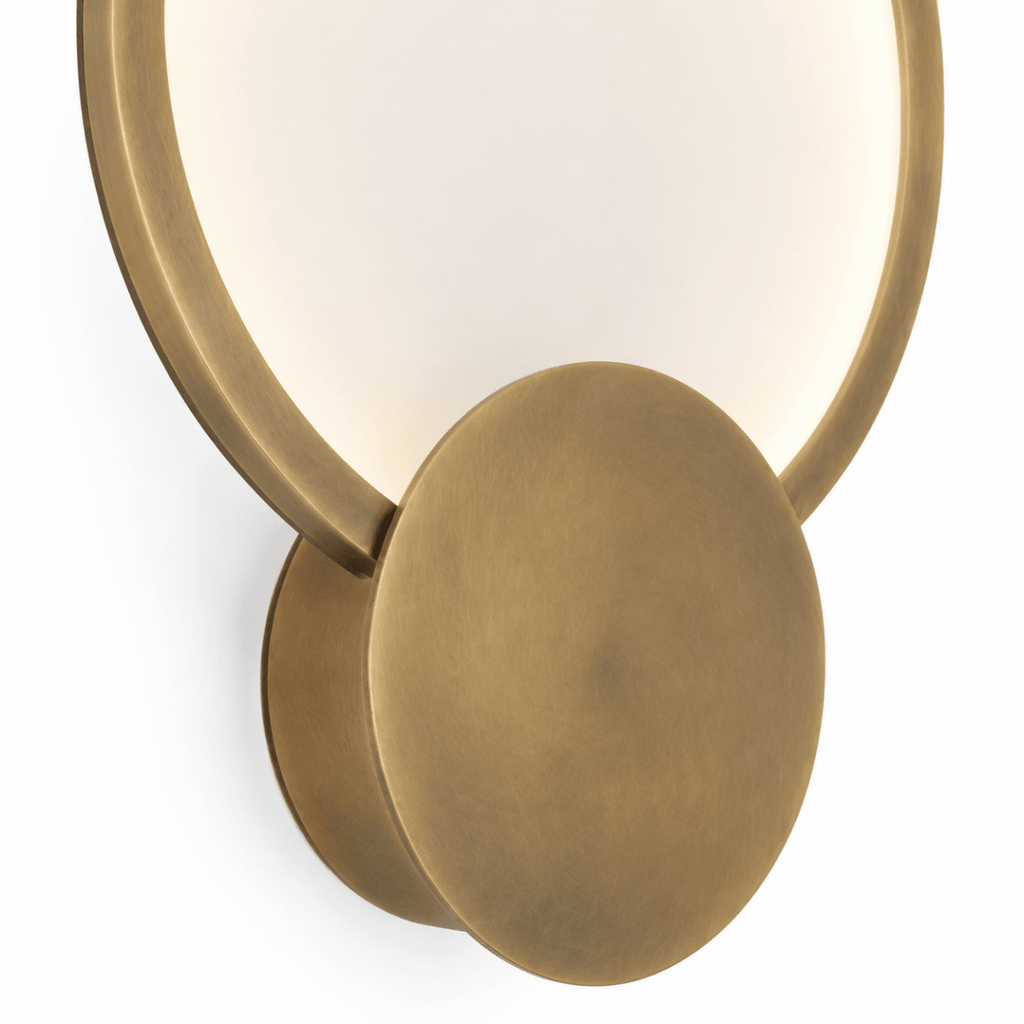 Lyra Disc 8 Inch Glass LED Wall Sconce