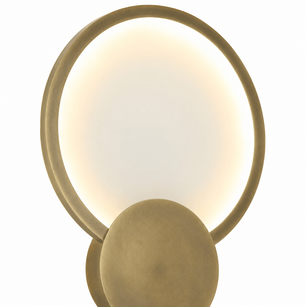 Lyra Disc 8 Inch Glass LED Wall Sconce