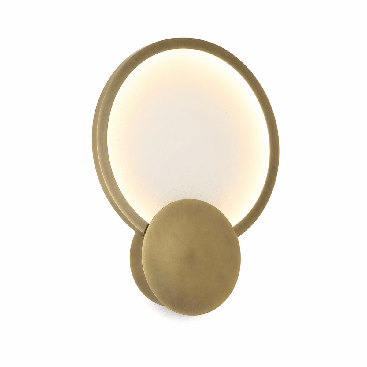 Lyra Disc 8 Inch Glass LED Wall Sconce