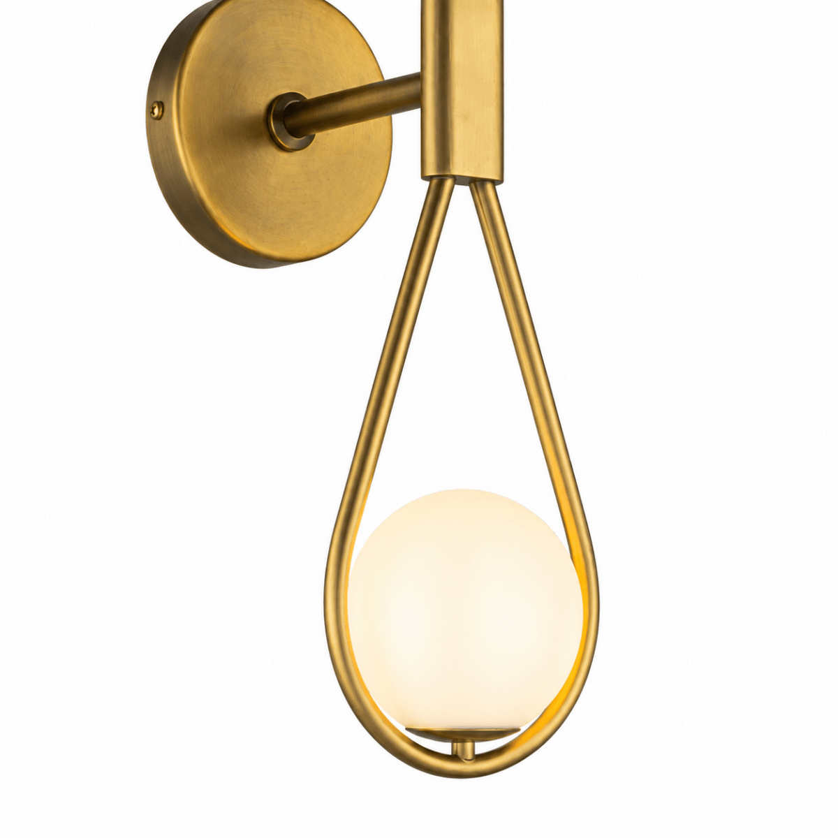 Lyra Teardrop Bronze Wall Sconce